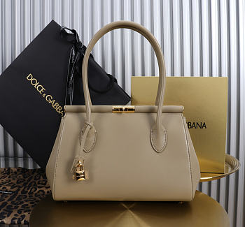 Bagsaaa Dolce & Gabbana Marlene top handle bag in taupe - 30cm
