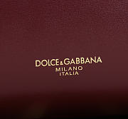 Bagsaaa Dolce & Gabbana Marlene top handle bag in burgundy - 30cm - 2