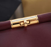 Bagsaaa Dolce & Gabbana Marlene top handle bag in burgundy - 30cm - 3