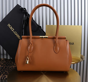 Bagsaaa Dolce & Gabbana Marlene top handle bag in brown - 30cm