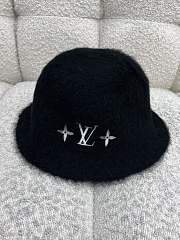 Bagsaaa Louis Vuitton LV Fluffy Hat in black - 1