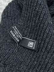 Bagsaaa dark gray Chanel cashmere and wool blend scarf  - 2