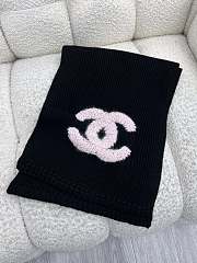 Bagsaaa black Chanel cashmere and wool blend scarf  - 3