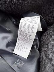 Bagsaaa Max Mara Teddy Bear Icon coat in gray alpaca and wool-blend fabric - 2