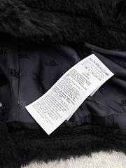 Bagsaaa Max Mara Teddy Bear Icon coat in black alpaca and wool-blend fabric - 4