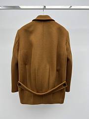 Bagsaaa YSL Saint Laurent coat in camel wool - 4
