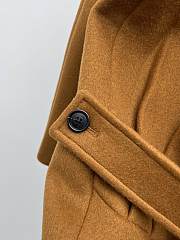 Bagsaaa YSL Saint Laurent coat in camel wool - 2
