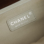 Bagsaaa Chanel Split Pocket Flap Bag in brown suede - 35cm - 3