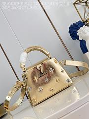 Bagsaaa Louis Vuitton Capucines Mini handbag in metallic gold - 21cm - 1