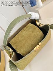 Bagsaaa LV Capucines MM Souple bag in dark khaki suede - 33cm - 3