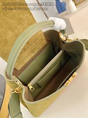 Bagsaaa LV Capucines MM Souple bag in dark khaki suede - 33cm - 2