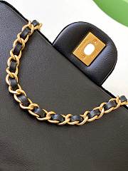 Bagsaaa Chanel Mini Flap Bag with Top Handle AS5875 black velvet - 20cm - 2