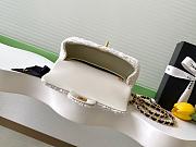  Bagsaaa Chanel Mini Flap Bag with Top Handle AS5875 White tweed - 20cm - 2