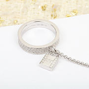 Bagsaaa Hermes Kelly Cadenas double ring silver - 4