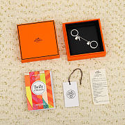 Bagsaaa Hermes Kelly Cadenas double ring silver - 2