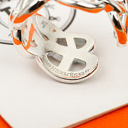 Bagsaaa Hermes Chaine d'ancre Enchainee ring silver - 3