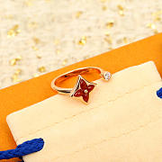 Bagsaaa LV Color Blossom Mini Star Ring, Pink Gold - 1