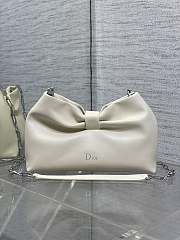 Bagsaaa Small Dior Bow Bag Latte Lambskin - 26cm - 1