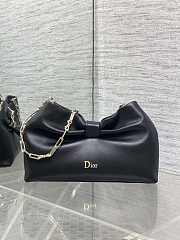 Bagsaaa Small Dior Bow Bag Black Lambskin - 26cm - 1