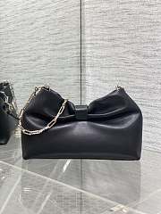 Bagsaaa Small Dior Bow Bag Black Lambskin - 26cm - 4