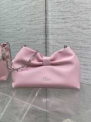 Bagsaaa Small Dior Bow Bag Pink Lambskin - 26cm - 1