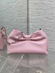 Bagsaaa Small Dior Bow Bag Pink Lambskin - 26cm - 4