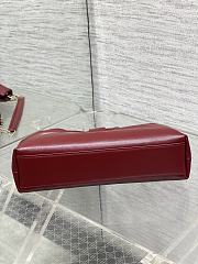 Bagsaaa Small Dior Bow Bag Red Lambskin - 26cm - 4