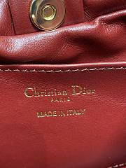 Bagsaaa Small Dior Bow Bag Red Lambskin - 26cm - 3