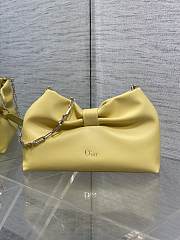 Bagsaaa Small Dior Bow Bag Yellow Lambskin - 26cm - 1