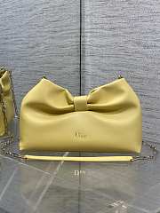 Bagsaaa Small Dior Bow Bag Yellow Lambskin - 26cm - 4