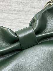 Bagsaaa Small Dior Bow Bag Dark Green Lambskin - 26cm - 2