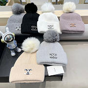 Bagsaaa Celine beanie hat with a pom-pom - 1