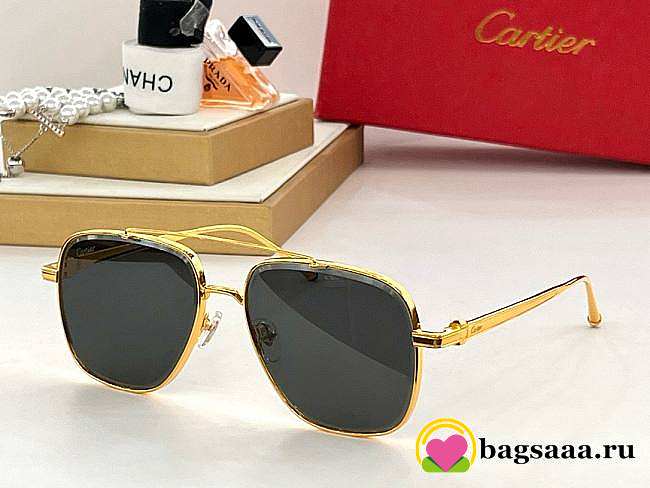 Bagsaaa Cartier Sunglasses gold frame - 1