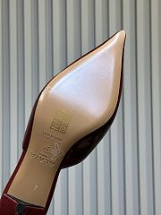 Bagsaaa Alaïa pointed-toe mules in red patent - 2