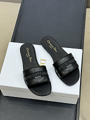 Bagsaaa Dior Dway Slide Black Grained Calfskin - 3