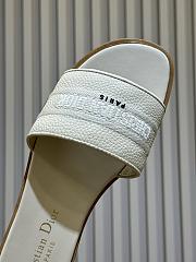 Bagsaaa Dior Dway Slide White Grained Calfskin - 3