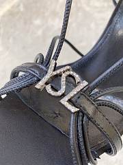 Bagsaaa YSL Jerry sandals in smooth leather black - 8cm - 4