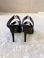 Bagsaaa YSL EMILIE Satin Crepe Mules black - 11 cm - 4