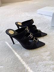 Bagsaaa YSL EMILIE Satin Crepe Mules black - 11 cm - 2