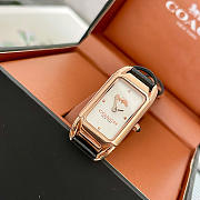 Bagsaaa Coach Women's Cadie rectangular watch with a rose gold-tone case  - 4