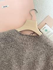 Bagsaaa Miu Miu wool cardigan with a crew neck and pockets - 3