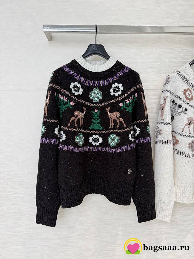 Bagsaaa Chanel Pullover brown and multicolor P79701 - 1