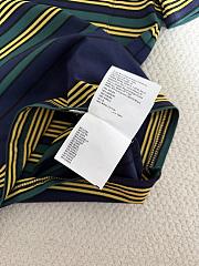 Bagsaaa Miu Miu Striped Cotton Jersey T-shirt in a navy - 3