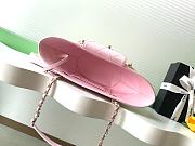 Bagsaaa Chanel Small Small Tote beige braided straw and light pink lambskin AS5951 - 41cm - 3