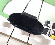 Bagsaaa Chanel Small Small Tote beige braided straw and black lambskin AS5951 - 41cm - 4