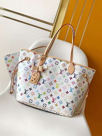 Bagsaaa M27787 LV x TM Neverfull MM Multicolor/White - 31cm