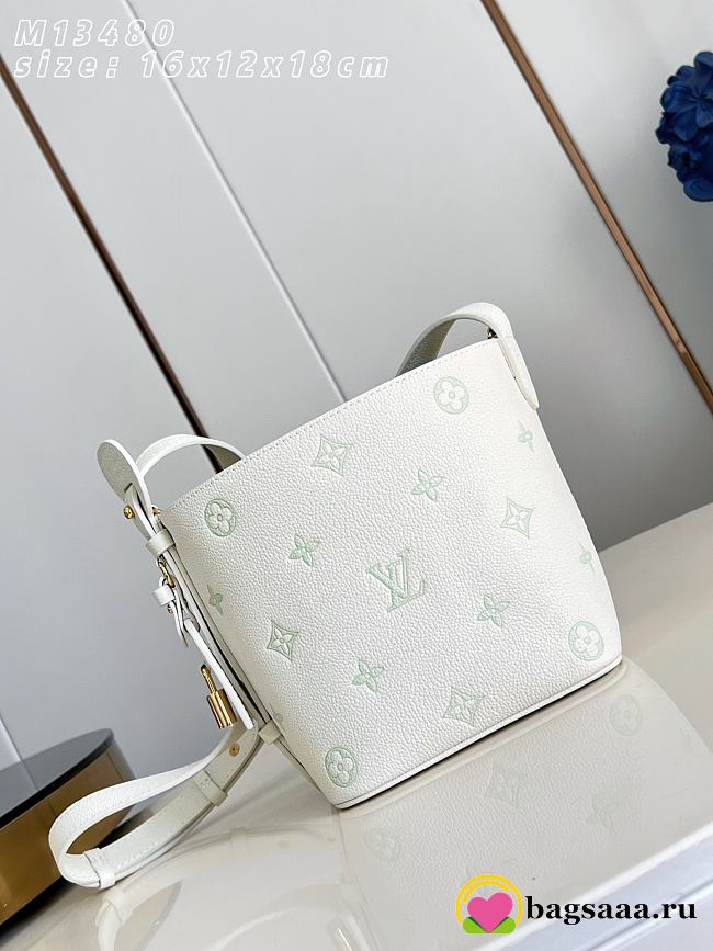 Bagsaaa LV M27570 All In BB Milky White/Green - 18cm - 1