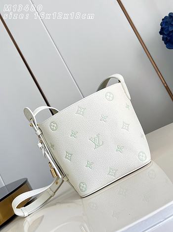Bagsaaa LV M27570 All In BB Milky White/Green - 18cm