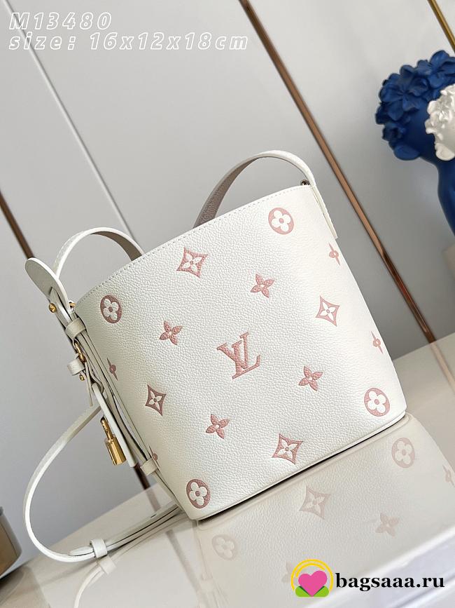 Bagsaaa LV M28315 All In BB Milky White/Peach - 18cm - 1