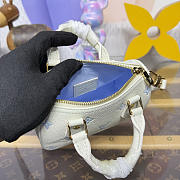 Bagsaaa LV M27702 Nano Speedy Milky White/Blue - 16cm - 3